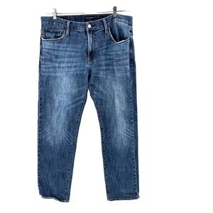 Lucky Brand 221 Straight Leg Jeans Men's 36X32 Dark Wash Landman Western Cowboy